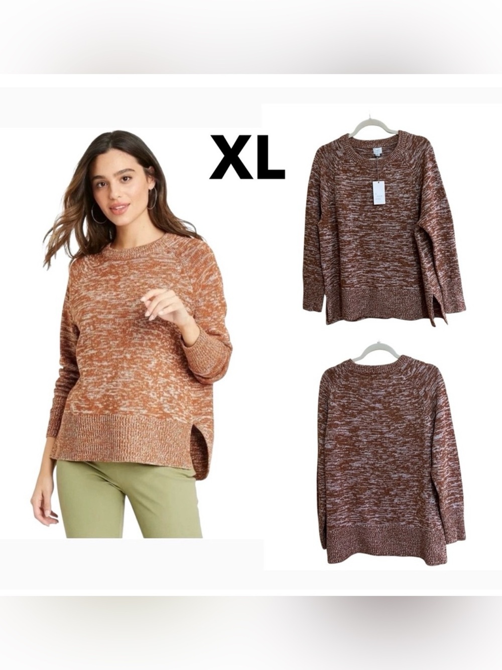 Crew Neck Pull over Rust Color from a new day size XL